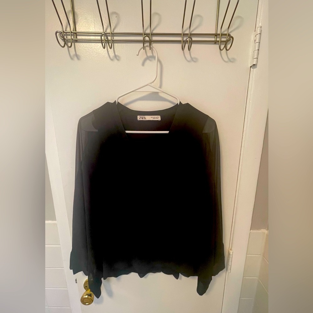 Beautiful Zara blouse is in great condition!
